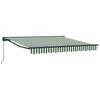 Retractable Awning Frame Green and White 350 X 250 Cm