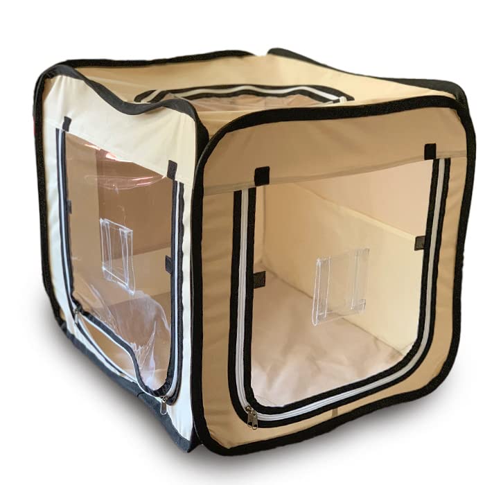 

Кислородная камера для домашних животных Oxy Hotel Square S Pet home поставляется с генератором кислорода MAF mini [Pet size] care, легкая, компактная, моющаяся,