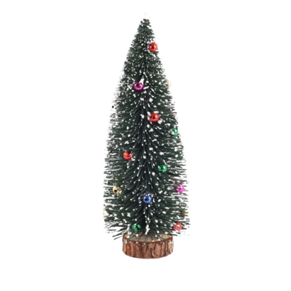 

Mini Flocked Sticky Beads Christmas Tree Plastic Christmas Tree Ornaments Children Gifts 15cm