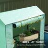 40 x 100cm Three Shelf Steel Frame Greenhouse - Green