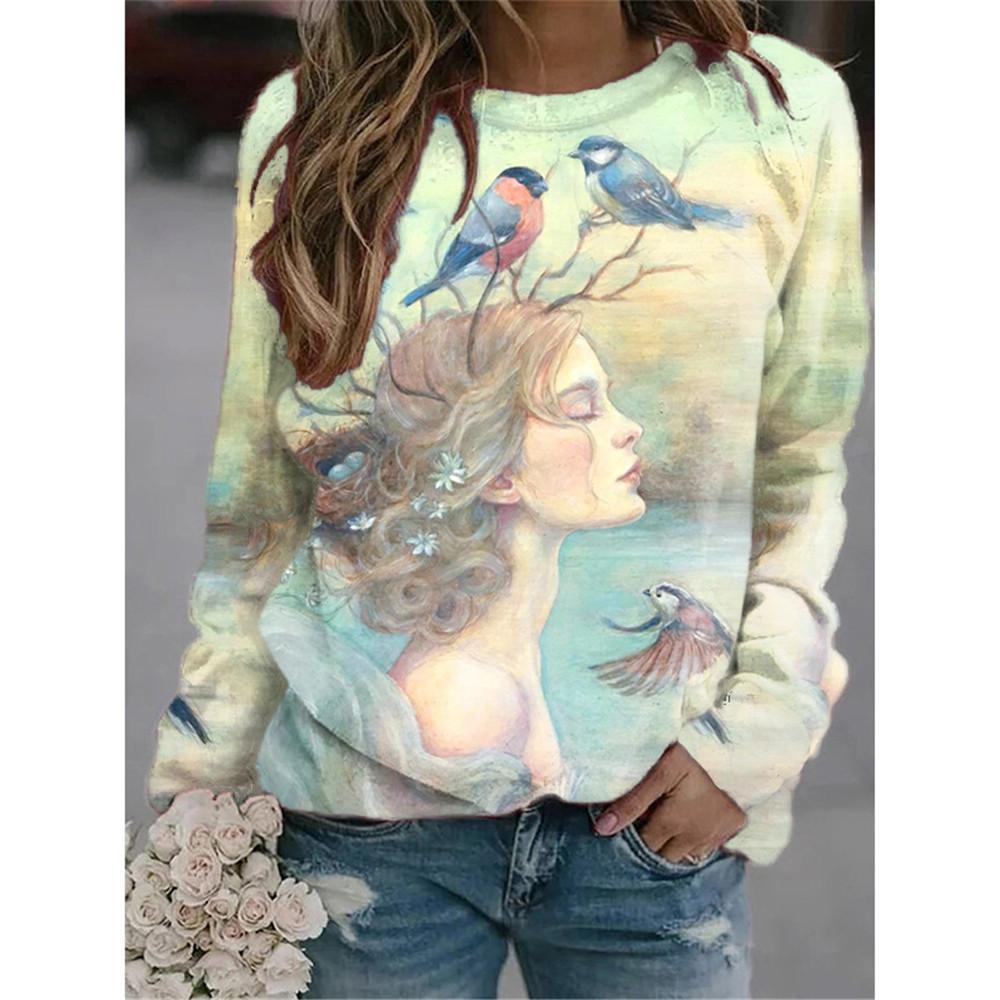 Женская футболка с принтом в виде граффити и чернил — фото 3