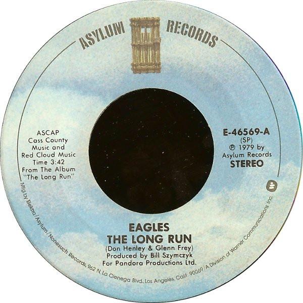 

7-дюймовая пластинка EAGLES - The Long Run E46569 Asylum Records 1979 США Рок Б/У