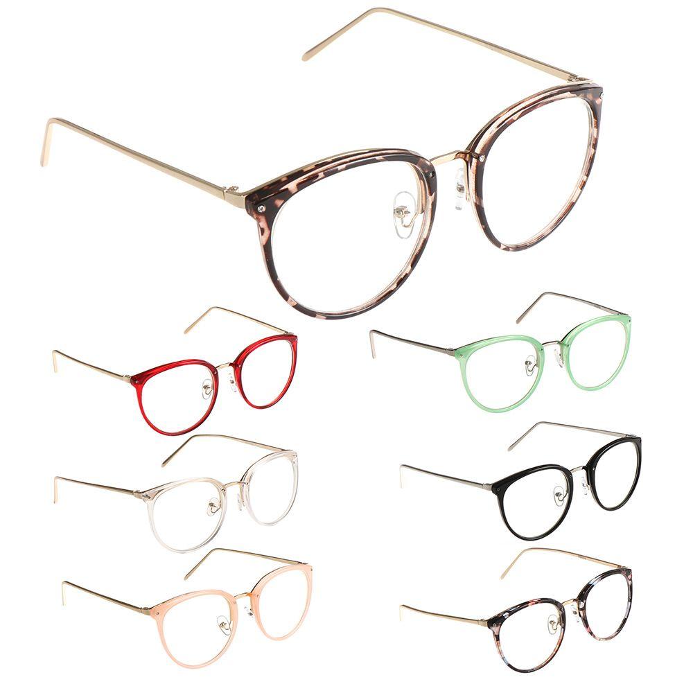 

Retro Clear Lenses Spectacles Vision Care Eyeglasses Optical Lens Glasses Eyewear рожевий