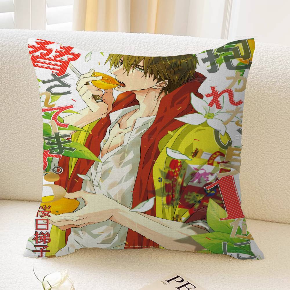 Anime Dakaretai Otoko 1-i ni Odosarete Imasu Pillow Anime Pillow Sofa Bed Head Pillow Cover Cushion Cover 45x45 cm Fashion