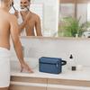 Men's Durable Large-Capacity Travel Canvas Wash Bag with Zipper