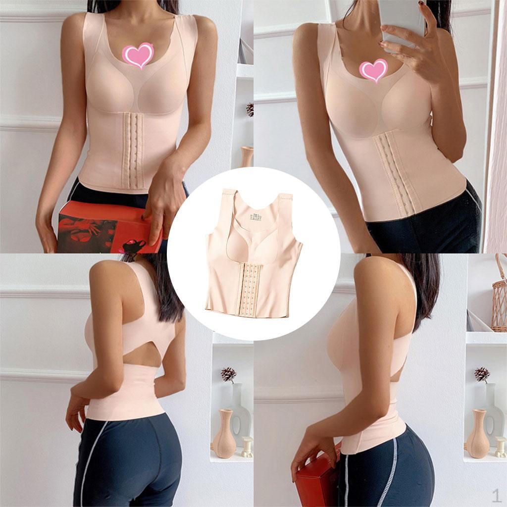 Women Shapewear Ladies Bodysuit Corset Chest Workout Bra Back Support Posture Corrector