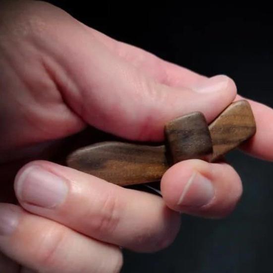 Handcrafted Wooden Fidget Cross Pocket Prayer Cross Fingertip Stress Relief Cross Gadget