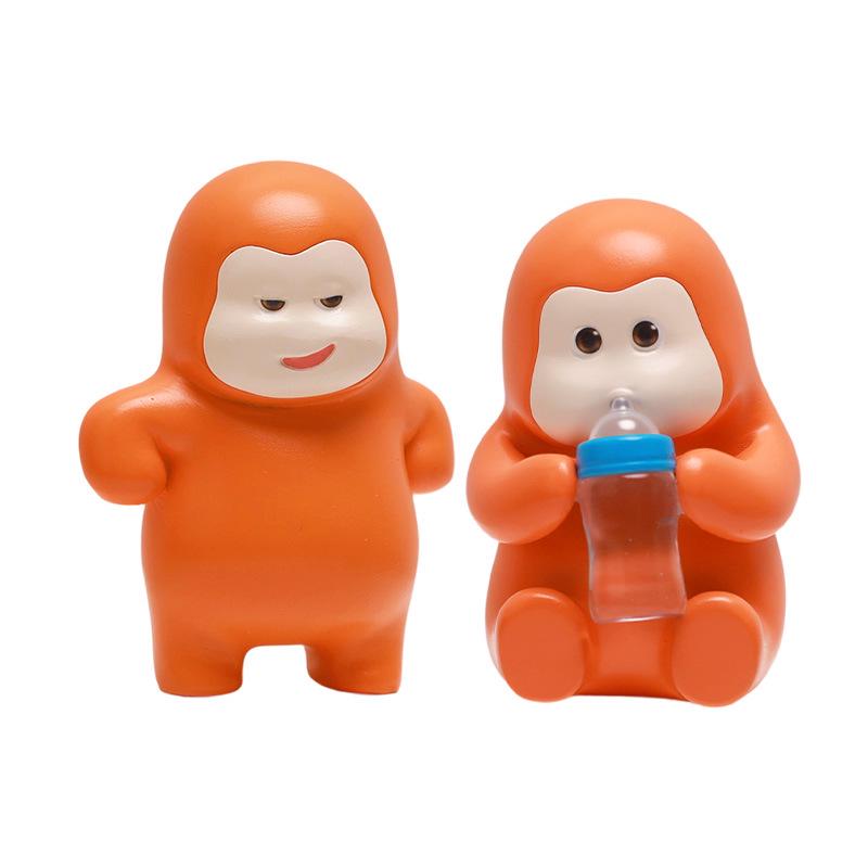 

Cute Little Fox Cartoon Anime Figurine – Trendy Healing Ornament Gift for Desktop Little Fox Figurine - Drinking Milk