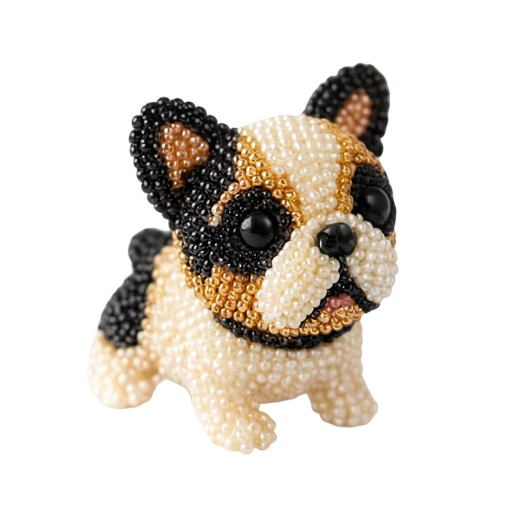 Cute Bead Embroidery Kit with Colorful Beads & Instructions Handmade Jewelry Art Beaded Kit Multi-Purpose for Adults Beginners