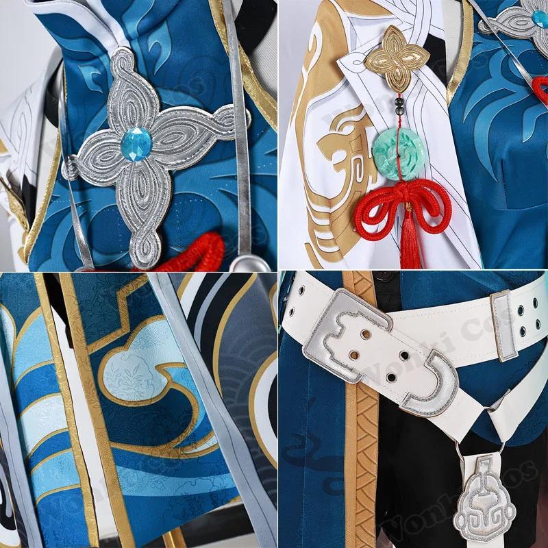 Star Rail Feixiao Cosplay Costume Fei Xiao Wig Hair Cosplay Shoes Boots For Men Party Outfits Role Play Clothes