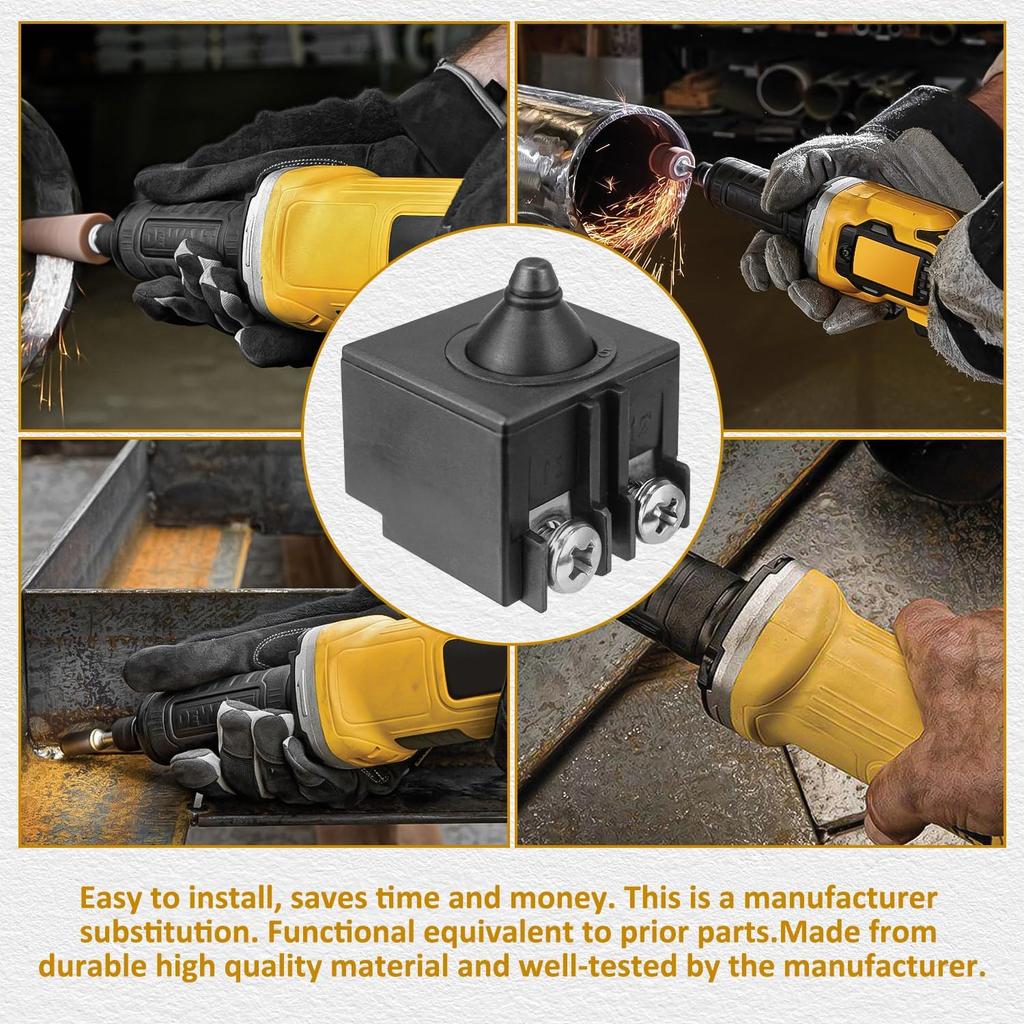 Replacement Switch for DeWalt Angle Grinder Replaces for N327459 N167538 Fits for DWE4011 DWE4120 DWE4120N DWE4214 DWE4224 CMEG200 DWE4020-B2