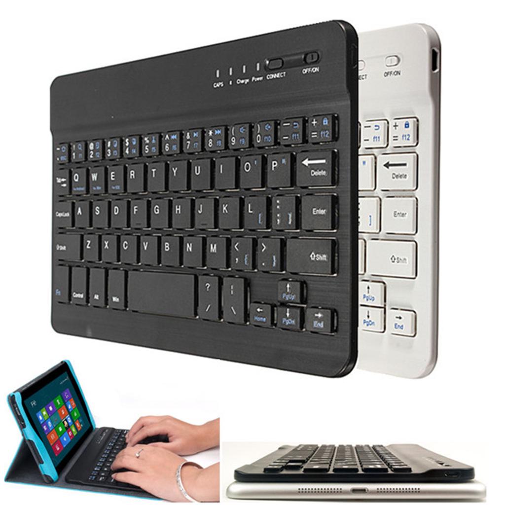 Ultra Slim clavier aluminium sans fil bluetooth pour IOS Android PC For