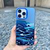 Yellow Sunset Mountain Phone Case For iPhone 15 14 Plus 14 15 11 12 13 Pro Max Mini Natural Scenery Shockproof Matte Laser Cover