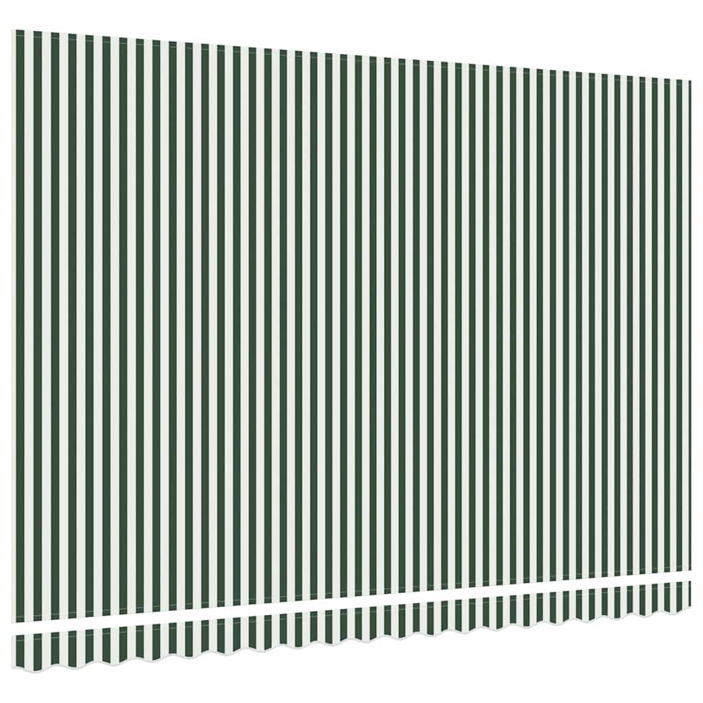 Replacement Canopy Fabric Green and White 430 X 345 Cm Polyester