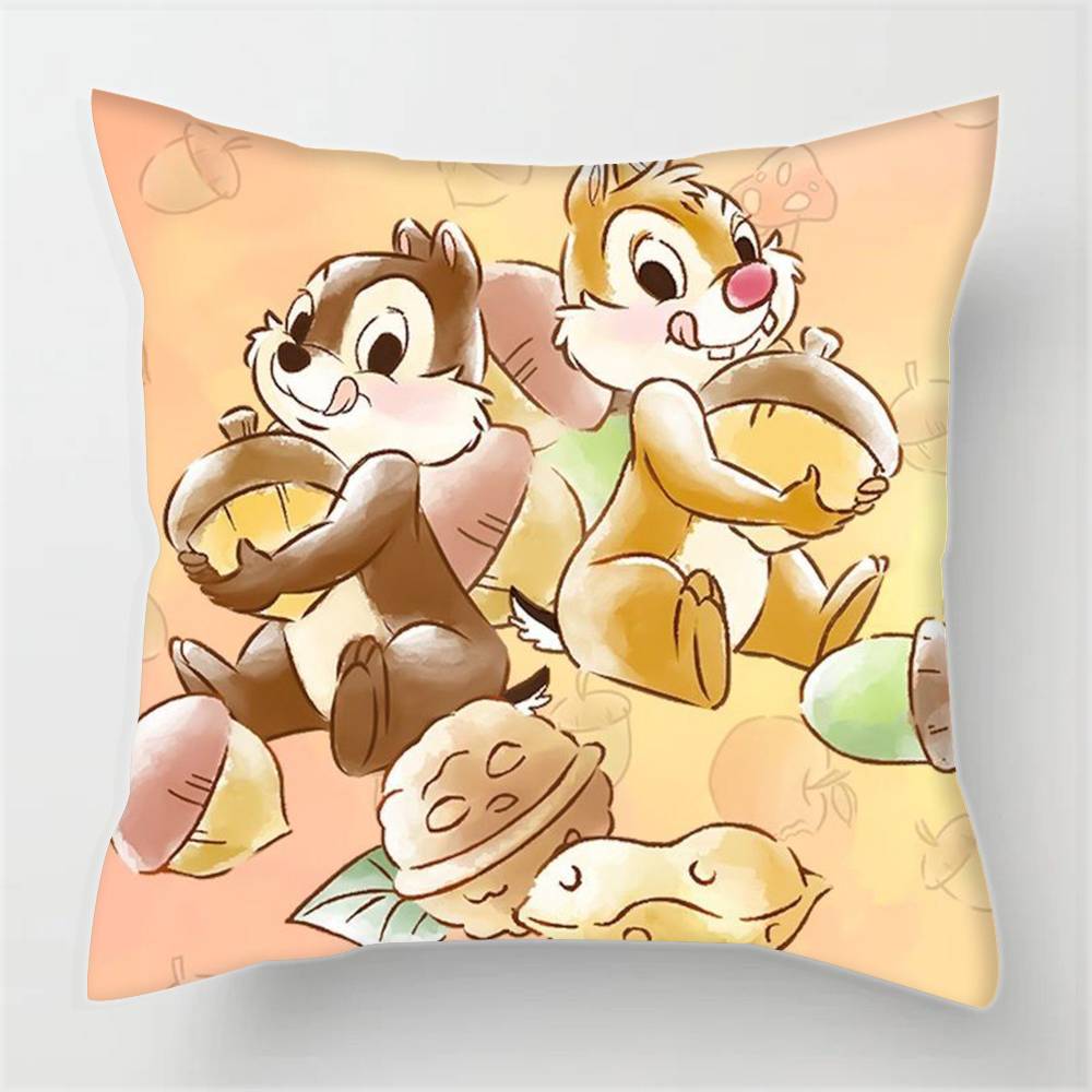 Pillowcases cushion covers living room sofas home decor gifts Cute C-hip And D-Dale  anime