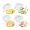 Flexible Silicone Mould for Craft Round and Square Bases Designs for Candle Making and Resin Art Projects Supplies
