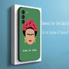 Painting F-ridaS Kahlo-s art pattern Phone Case For Samsung Galaxy S26 S25 S24 S23 S22 S21 Plus Ultra Note20 Soft Black