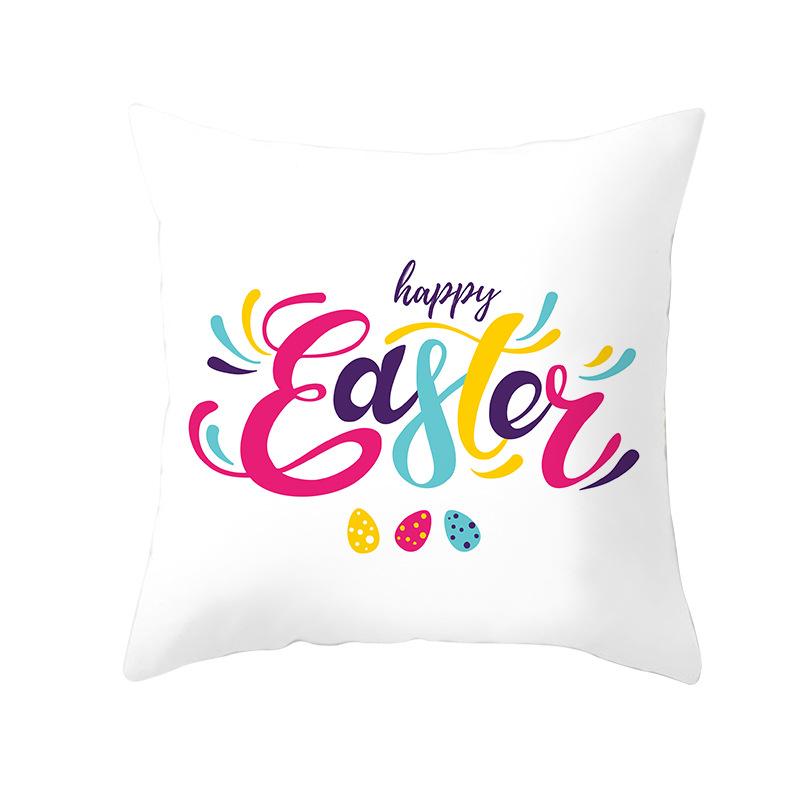 New Easter Bunny Pillow Cover Festive Home Decor Pillow Cover