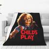 Chucky See You In Hell Decke Weich Warm Flanell Überwurf Tagesdecke für Bett Wohnzimmer Picknick Reise Zuhause Sofa