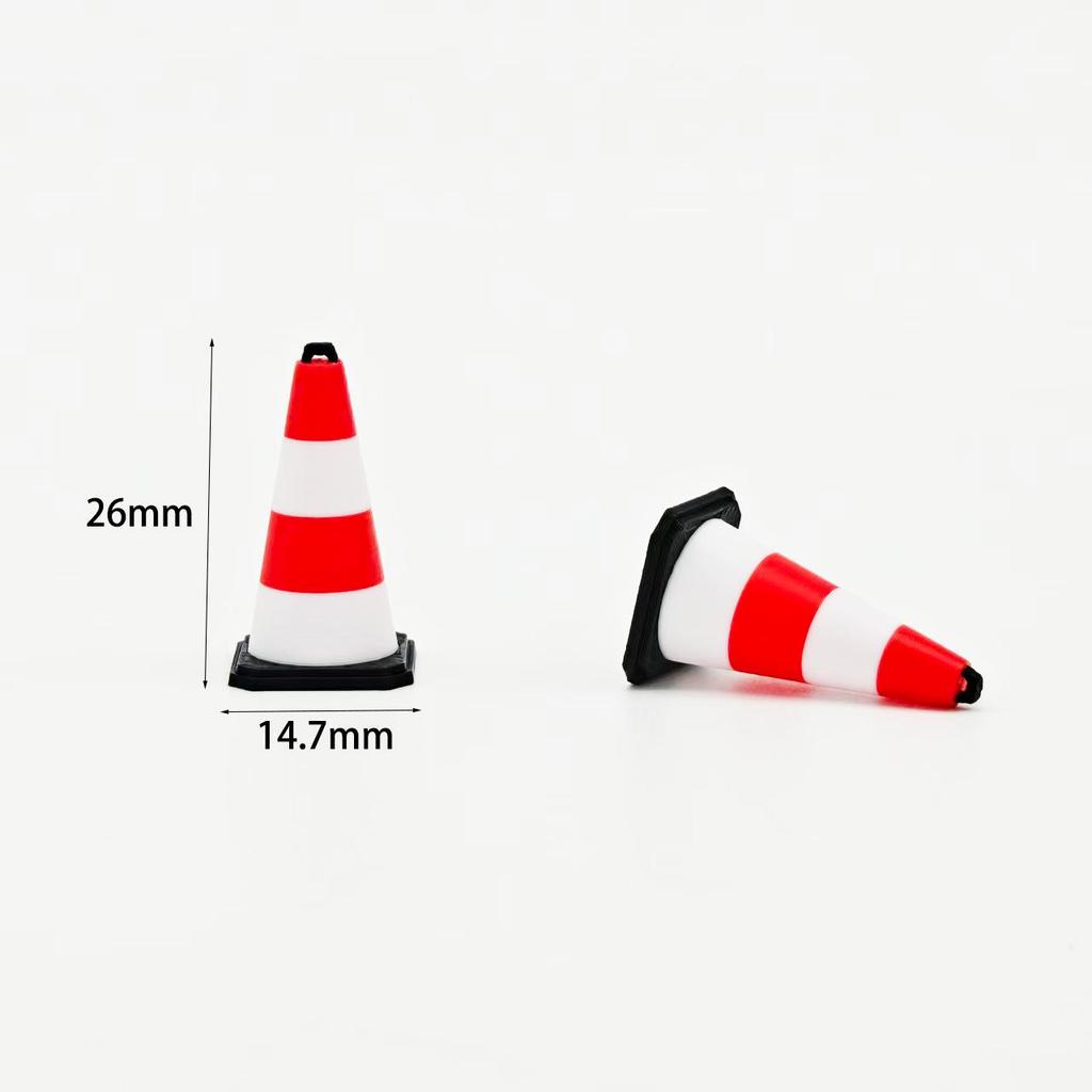 Mini Ice Cream Cone Toy - Traffic Cone and Barrier Marker Model for Kids