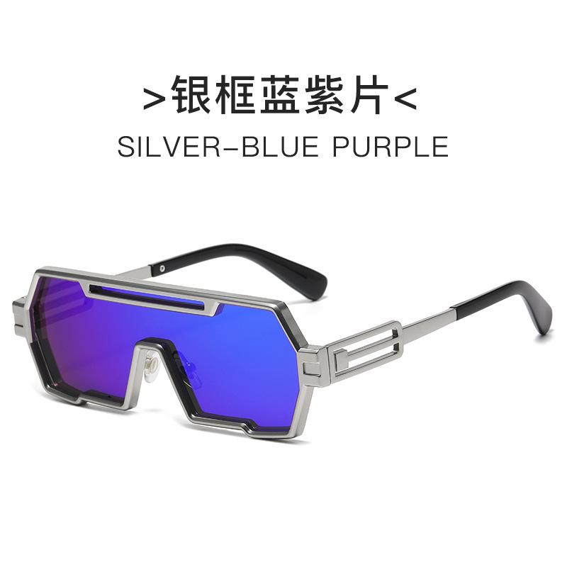 Ανδρικά γυαλιά ηλίου Punk, Ολόσωμα γυαλιά ηλίου Punk για γυναίκες, ρετρό υπερμεγέθη τετράγωνα γυαλιά, μεγάλος σκελετός, σκίαση ήλιου