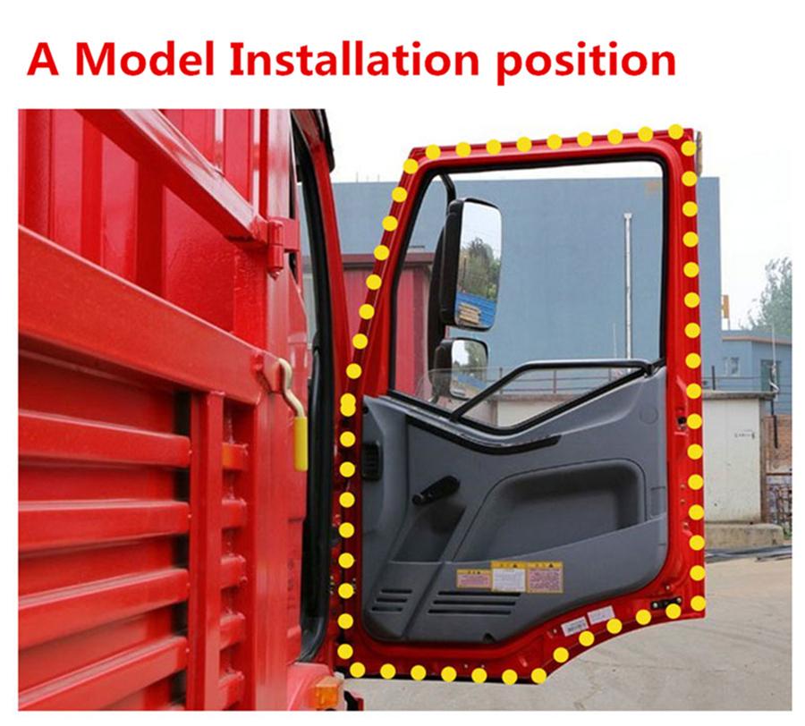 1 X 5Meter Truck Door Rubber Seal Strip For Truck Vans Lorry Special Rubber Seal