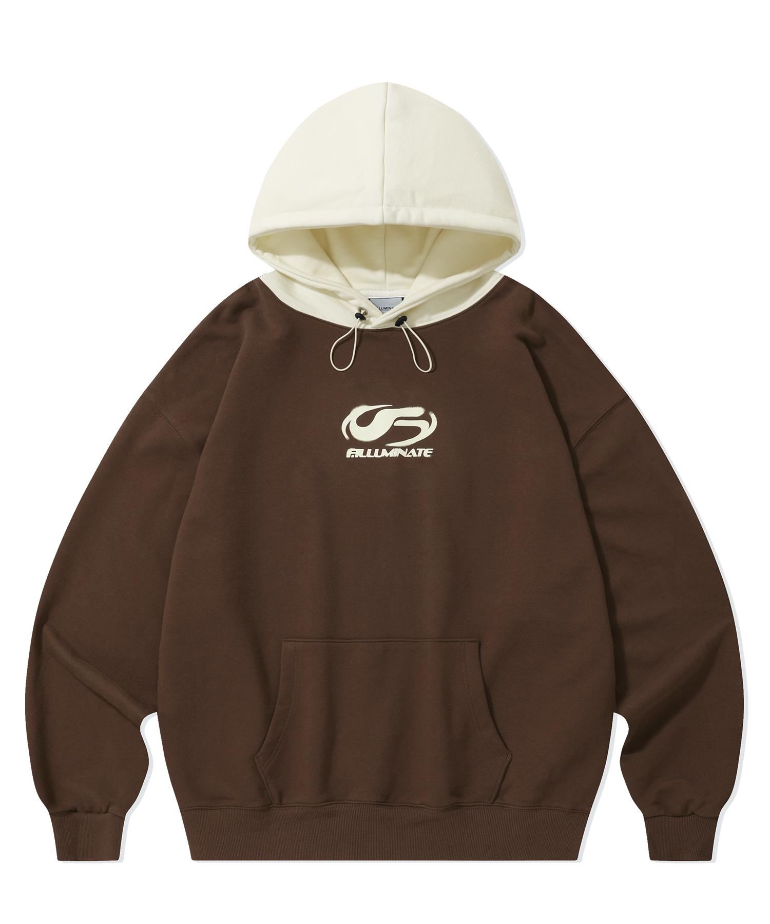 Illuminate Scratch Symbol String Hoodie - Brown Brown/M