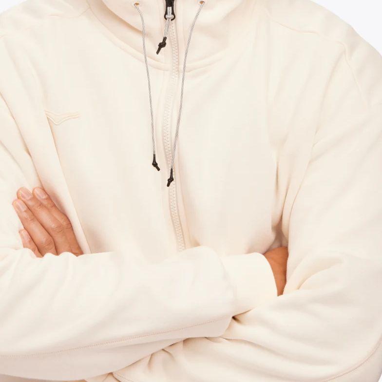 HOKA ONE ONE Solid Fit Hooded Jacket Men Jackets Beige 1151391-EGN