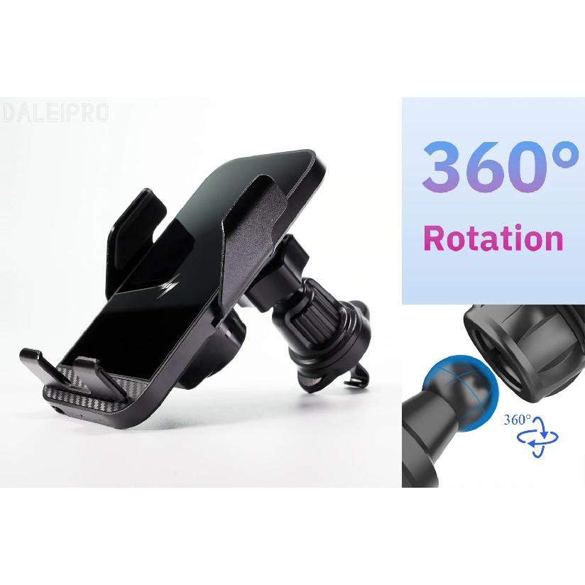 Car Wireless Charging Phone Holder Smart Sensing Fast Wireless Charger Phone Mounts 360° Rotation Inductive automatic clamping