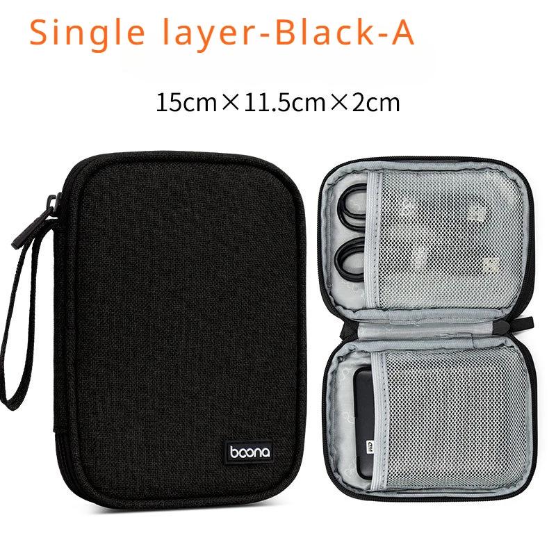 Elektronische Aufbewahrungstasche Mobiles Festplattenpaket Geschäftsreise Tragbarer USB-Datenkabel-Organizer Headset-Ladegerät Schutzhülle