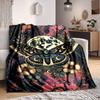 1PC Moonlit Moth Blanket, Throw For Sofa, Bed, Travel, Printing Blanket With Soft And Warm Fabric Yy250918204