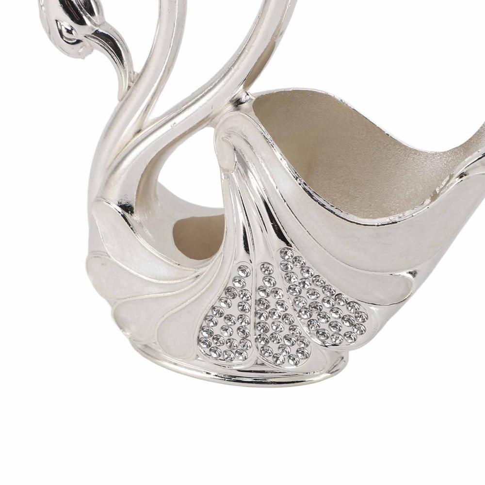 7PCS Decorative Swan Base Swan Dinnerware Set Swan Tableware Holder For Stirring Mixing