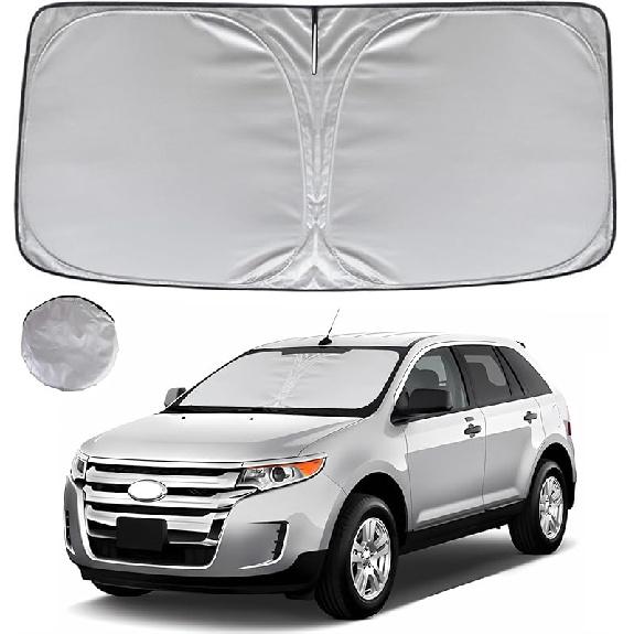 KAYZT Windshield Sun Shade For F150 2015- Foldable Sunshade Front Window  Fit Accessories