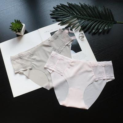 Slip intimo da donna, sottili, antibatterici, in rete di pizzo, senza cuciture, sexy, a vita bassa e traspiranti