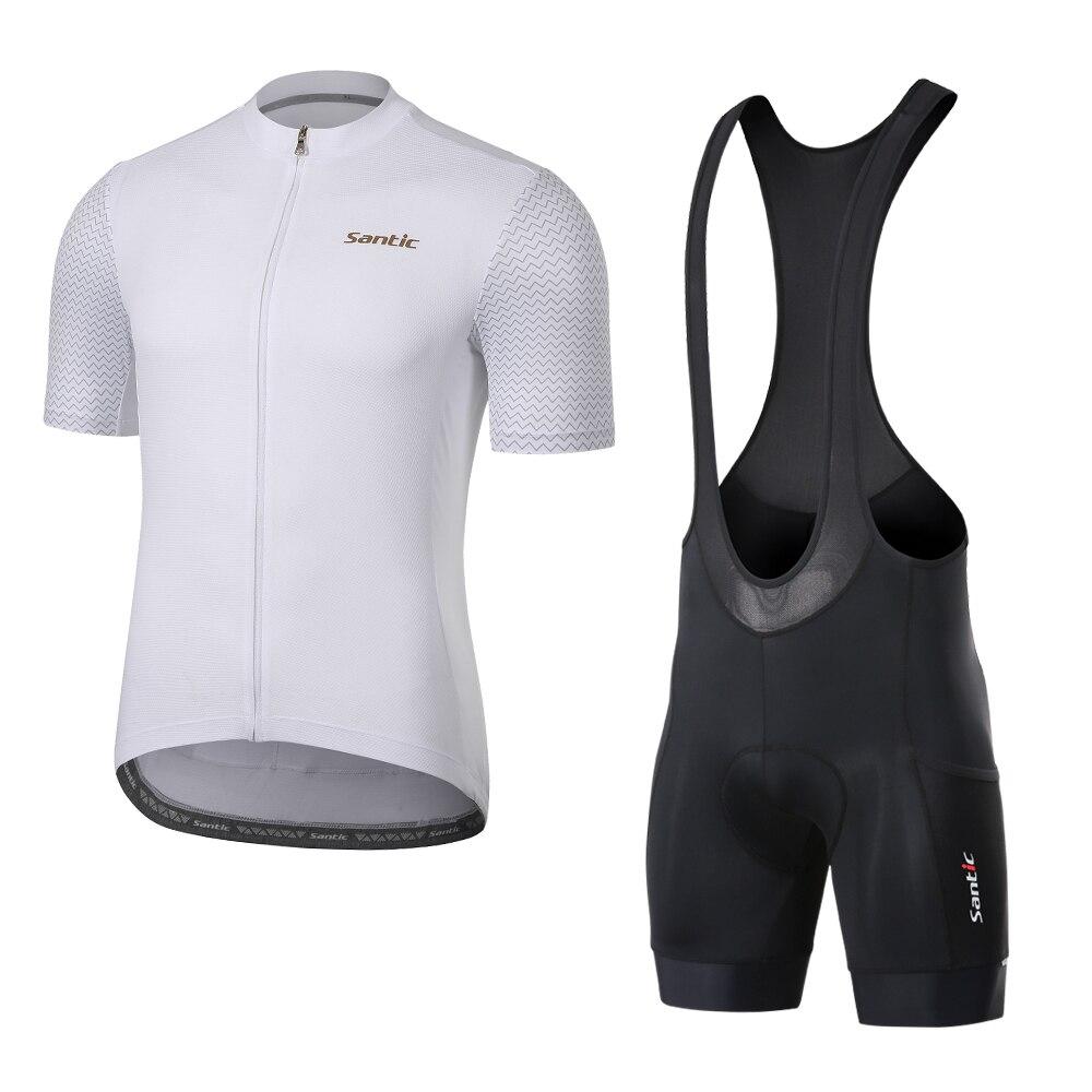 2026 Santic Men's Cycling Sets Summer MTB Bike Cycling Shirts Bib Shorts 4D Padded Riding Sports Quick-Dry Clothing Sets Asian Size