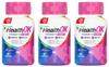 Mankind HealthOK Women Multivitamin 30 Tablets - Strawberry Flavour, Pure Vegetarian, 19+ Essential Vitamins & Minerals with Biotin & Ginseng | Hai