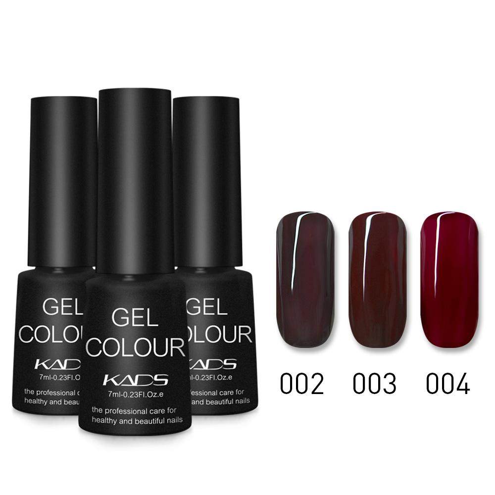 kads 3 buc/set Oja Gel de Unghii UV LED Soak Off Gel Lac de Unghii pentru Manichiură 7ml Semi Permanent Vernis Lac UV
