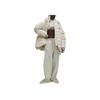 Adidas Originals X Hamcus Collaboration FW23 Solid Color Quilted Logo Drawstring Hooded Zipper Down Jacket Unisex Outerwear White IU4837