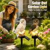 Solar Powered LED Owl Light Waterproof Realistic Animal Statue Solar Light Street Lamp LED Outdoor Lawn Lamp Yard Pathway