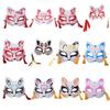 Anime Demon Slayer Foxes Cats Mask Hand-Painted Mask Half Face Mask Cosplay P