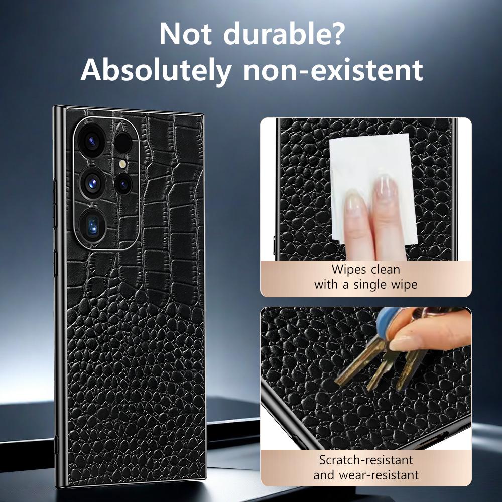 Genuine Leather Phone Case for Samsung Galaxy S 25 24 S24 S23 S25 Ultra S25ULtra S24ULtra S25 Plus Luxury Full Protection Cover