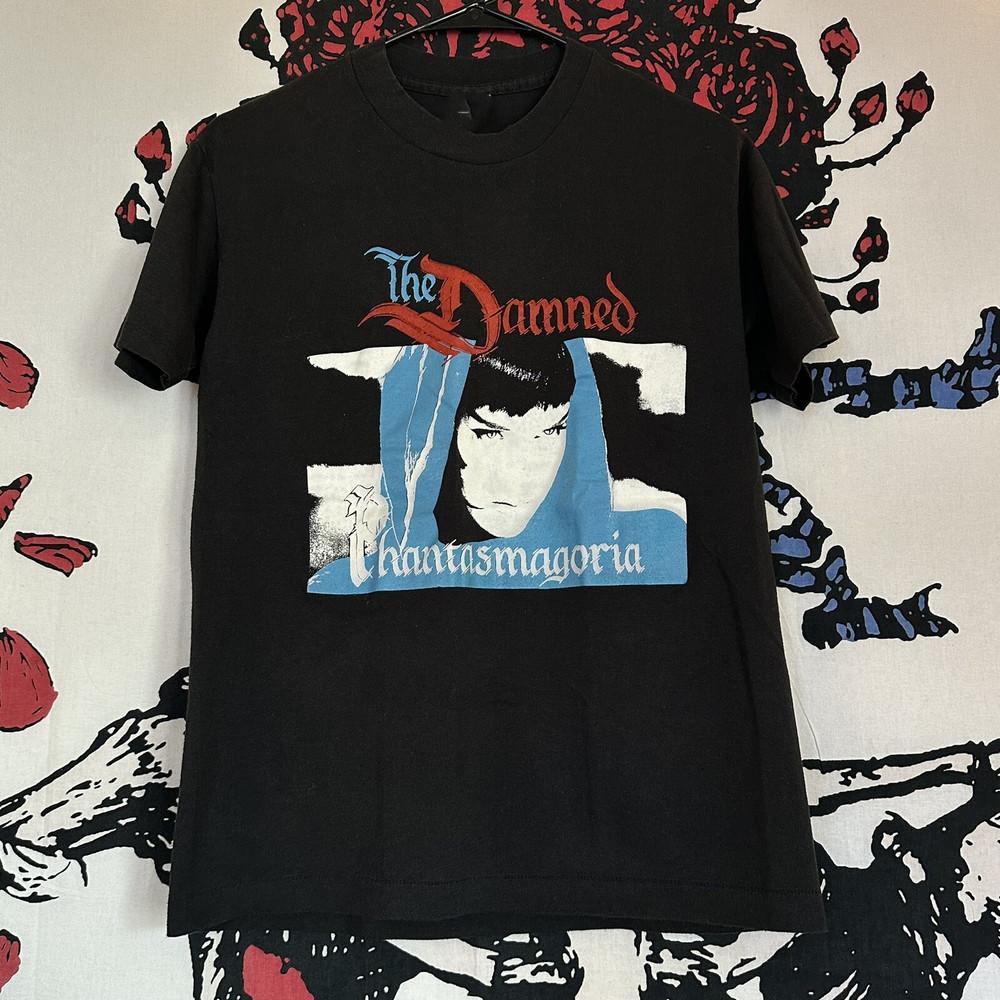 VTG 1985 The Damned Phantasmagoria Short Sleeve T Shirt Full Size S-5XL D210 Unisex T-Shirt XXXXL