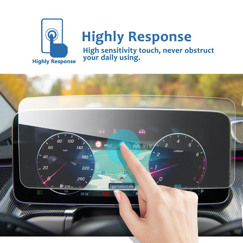 Car Screen Protector For S-CLASS W223 12.3 Inch 2021 LCD Instrument Display Auto Interior Protection Sticker Accessories