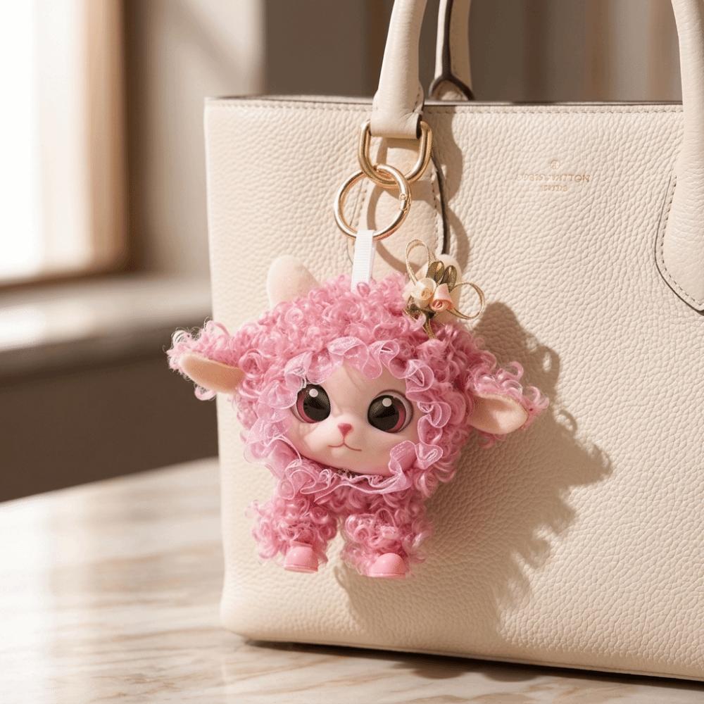 Smooth Vinyl Hanging Ornament Soft Plush Mini Plush Pendant Gentle Vinyl Doll Keychain  Girls Gift