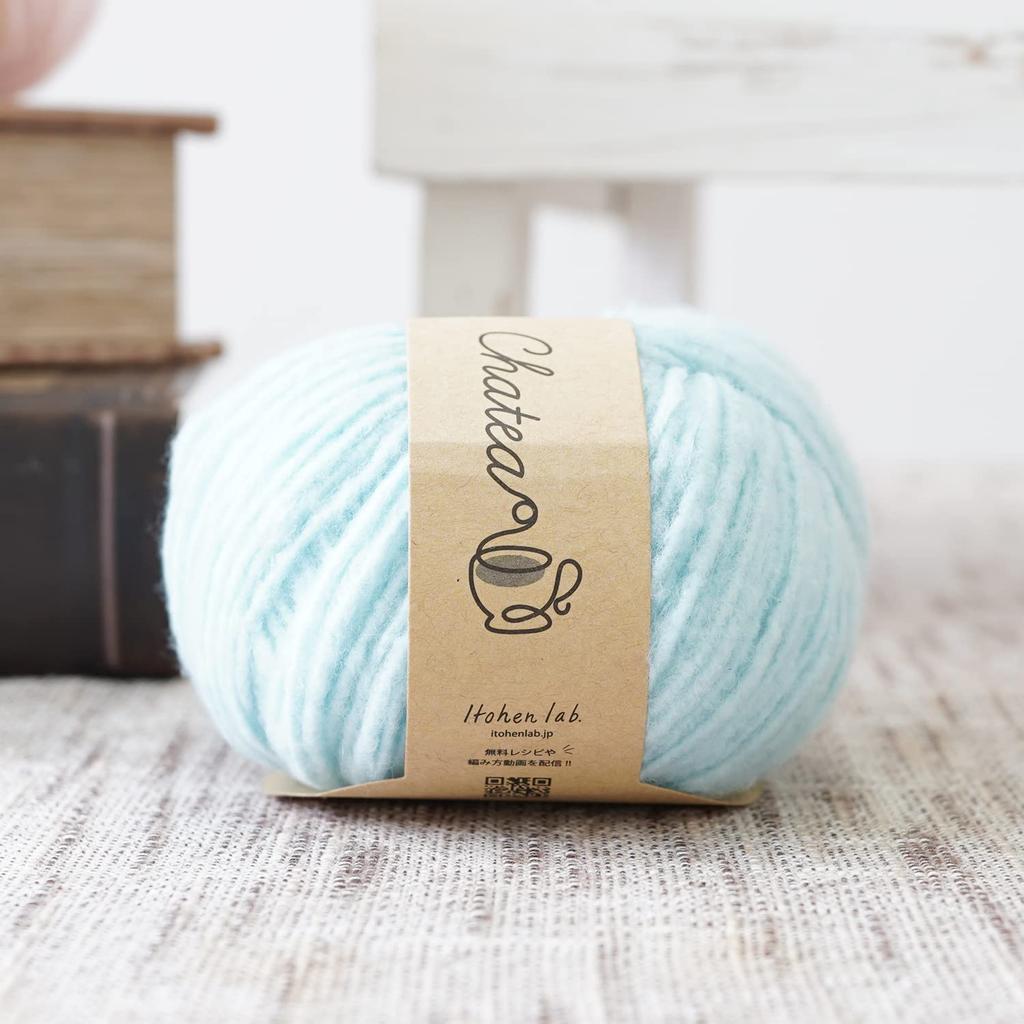 Raw Wool Knitworm Yarn Chatty Fluffy Medium 30g Nuts 10-Ball Set, Yarn, Weight, (approx. 84m), 100% Polyester, 1.
