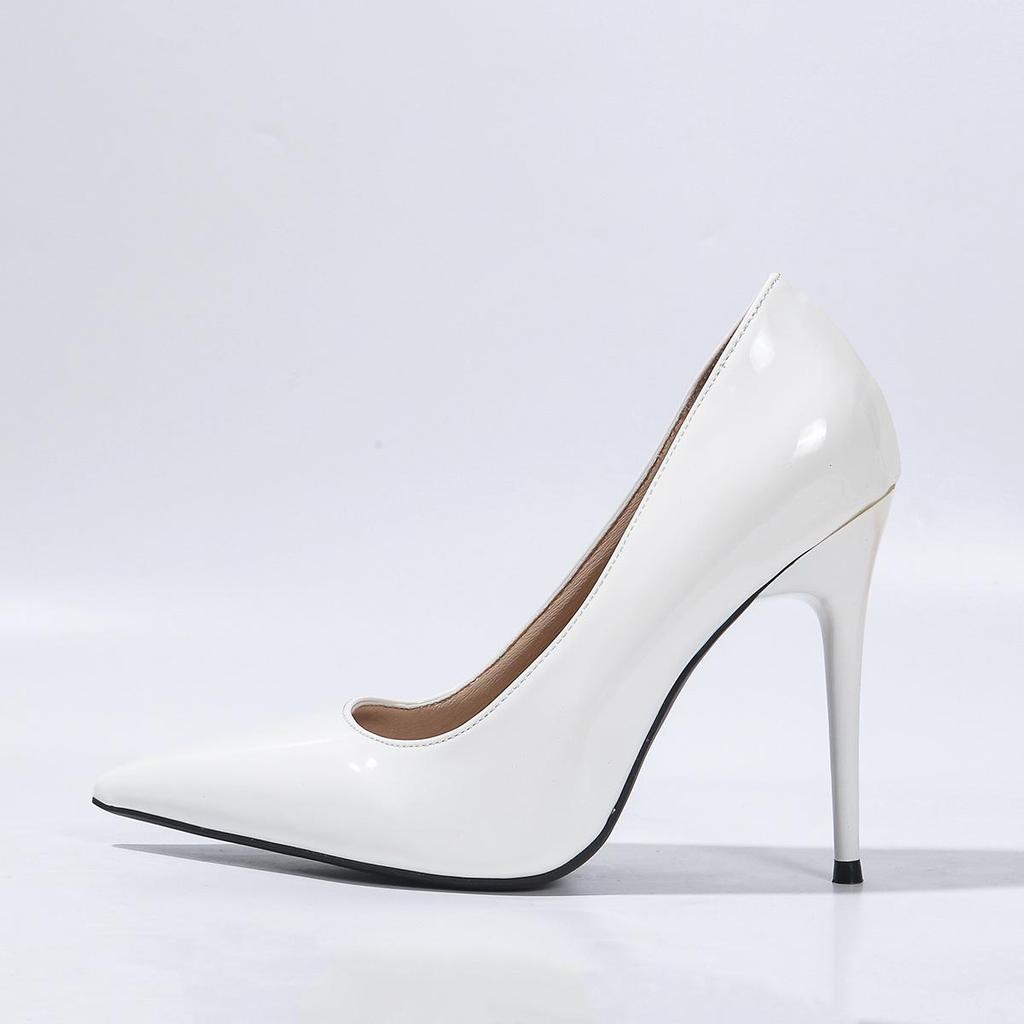 Women's Black High Heels: 2026 Spring Collection - Pointed Toe, Thin Heel, Plus Size