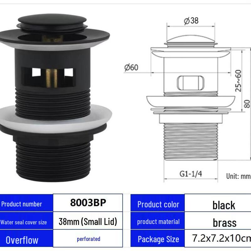 Electroplated Pop-Up Sink Drainer