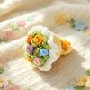 Handmade Crochet Rose Keychain Ornament - Valentine's Day Gift