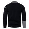 Men's Casual Color-blocked Sweater, Warm And Fashionable Pullover, Paired With A Round-neck Knitted Sweater Inside