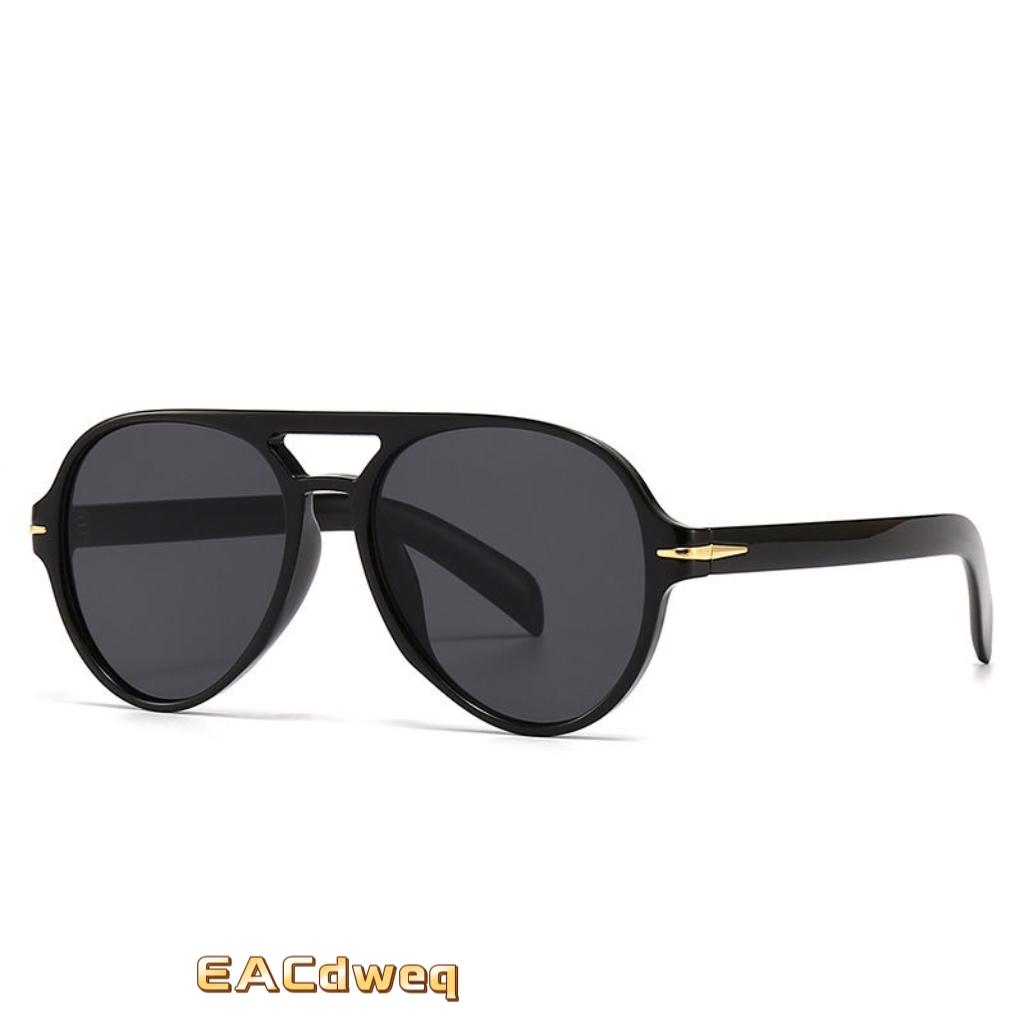 Classic Retro Men Pilot Oval Sunglasses Women Fashion Double Bridge Glasses Outdoor Sun Shading Driving Shades UV400 Eyewear